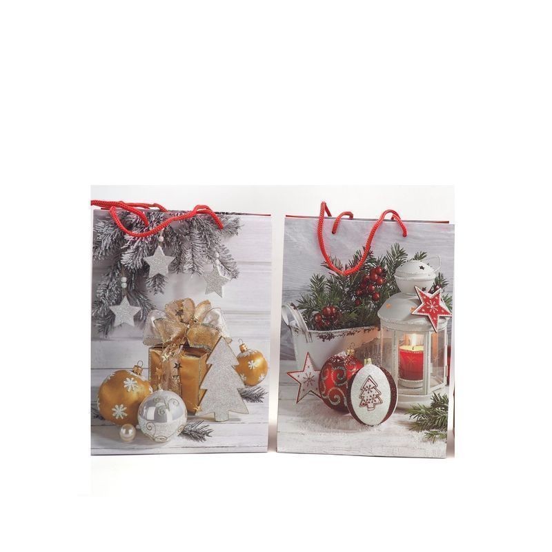 BORSA CARTA K146X33X10CM NATALE C/GLITT EAN 8021029283832 INGROSSO SACCHETTI E SHOPPER NATALIZI