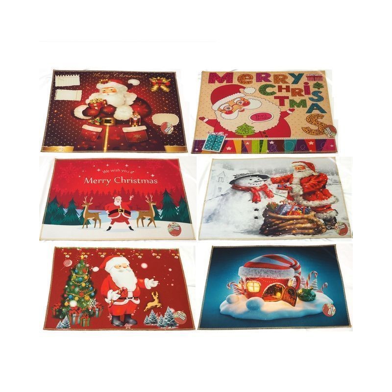 TAPPETO DIS. NATALE 60X40CM C/3RENNE ASS EAN 8021029748409 INGROSSO TAPPETI NATALIZI