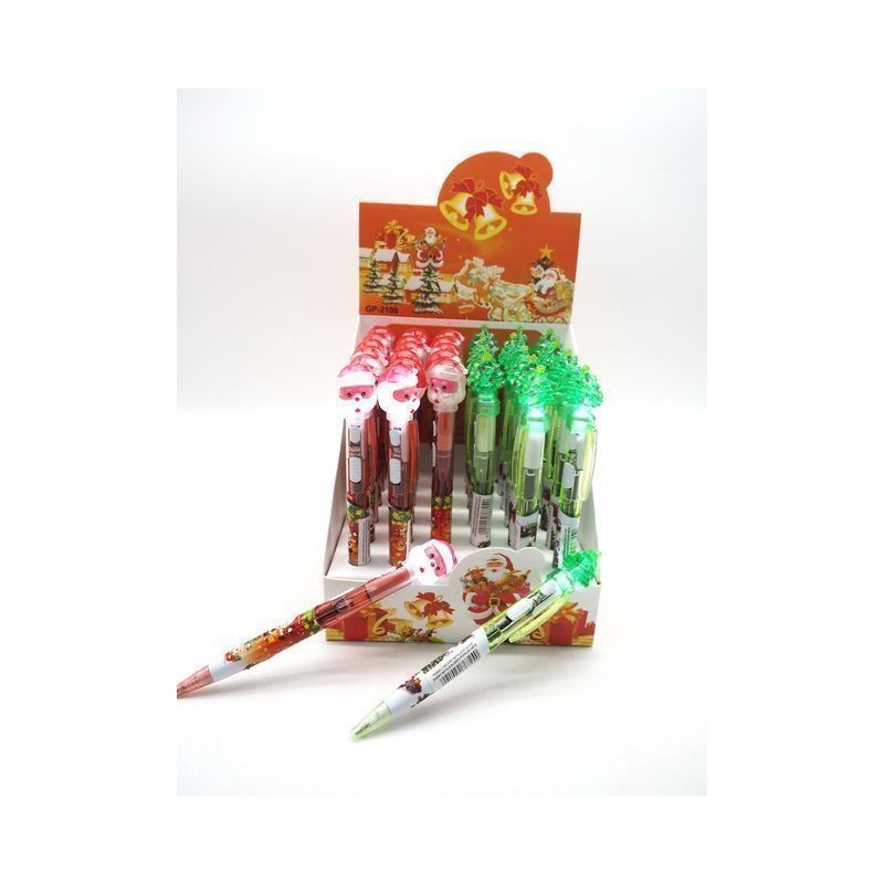 PENNA C/LUCE DEC. NATALE ASS EAN 8021029767240 INGROSSO OGGETTISTICA NATALIZIA