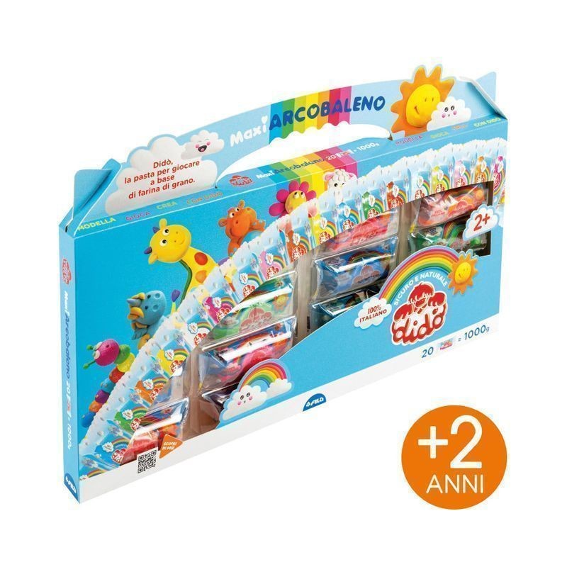 DIDO' VALIGETTA MAXI ARCOBALENO EAN 8000144010271 INGROSSO PASTA PER MODELLARE DIDO
