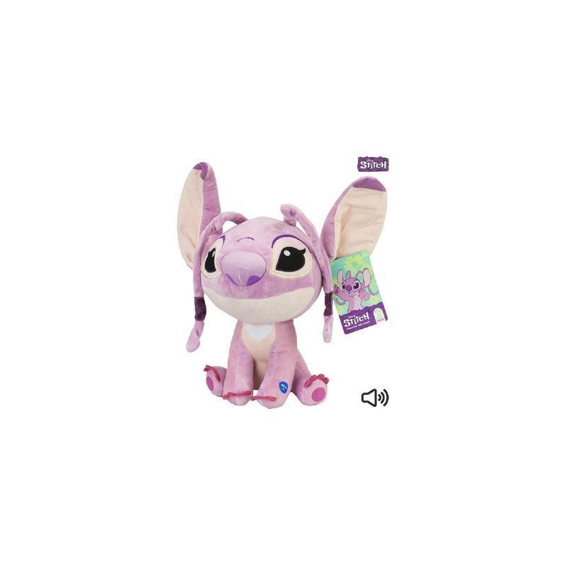 STITCH ROSA ANGEL LIL BODZ 30CM C/SUONO EAN 5056219077666 INGROSSO PELUCHE MORBIDOSI