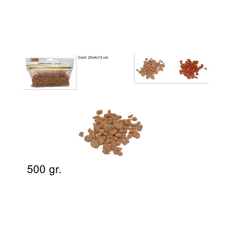 GHIAIA SACCHETTO 500GR MARRONE/ROSSA EAN 8033113454196 INGROSSO ACCESSORI PER IL PRESEPE GHIAIA SACCHETTO 500GR MARRONE/ROSSA EAN 8033113454196 INGROSSO ACCESSORI PER IL PRESEPE