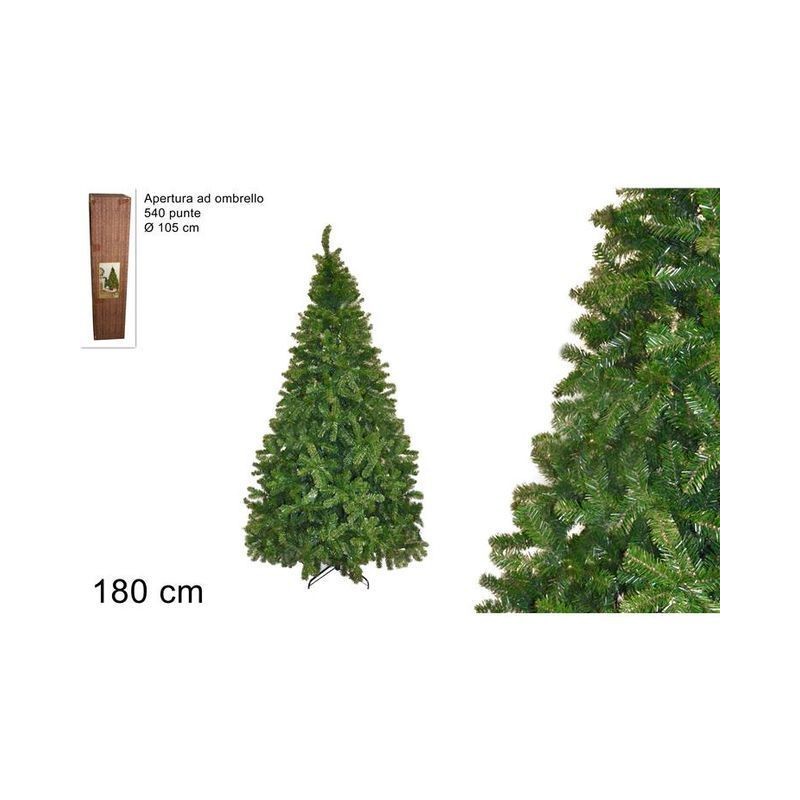 PINO IMPERATORE 180CM 540 PUNTE EAN 8033113516498 INGROSSO ALBERI DI NATALE