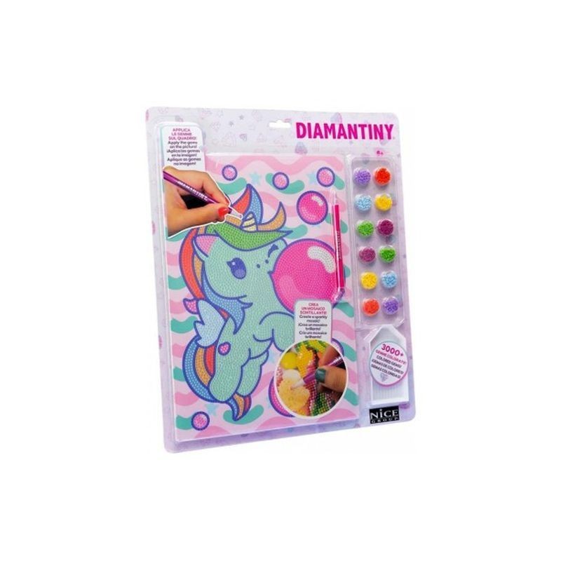 DIAMANTINY KAWAII UNICORN BLISTER 1 EAN 8056779900173 INGROSSO GIOCHI CREATIVI