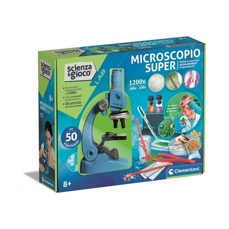 MICROSCOPIO CON PACK FINESTRATO EAN 8005125192281 INGROSSO SCIENZA E GIOCO CLEMENTONI