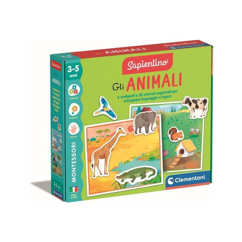 MONTESSORI - GLI ANIMALI EAN 8005125168675 INGROSSO GIOCHI SAPIENTINO