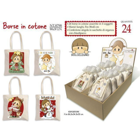BORSA DI NATALE BUBINE EAN 8001608387984 INGROSSO SACCHETTI E SHOPPER NATALIZI