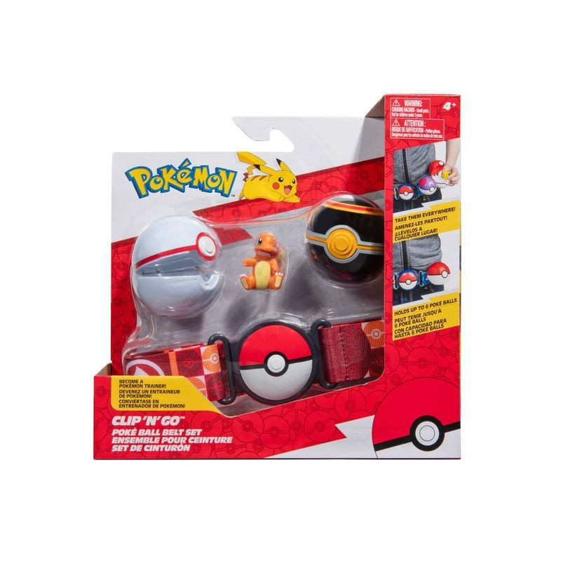 POKEMON CLIP'N GO POKE BALL SET CINT. N5 EAN 8059571756689 INGROSSO PERSONAGGI CARTOON E DISNEY