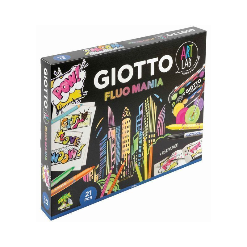GIOTTO ART LAB FLUO MANIA EAN 8000825060861 INGROSSO GIOCHI CREATIVI
