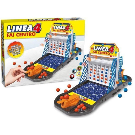 GIOCO LINEA 4 CON LANCIATORE 2 GIOCATORI EAN 8017967685135 INGROSSO GIOCHI DI SOCIETA