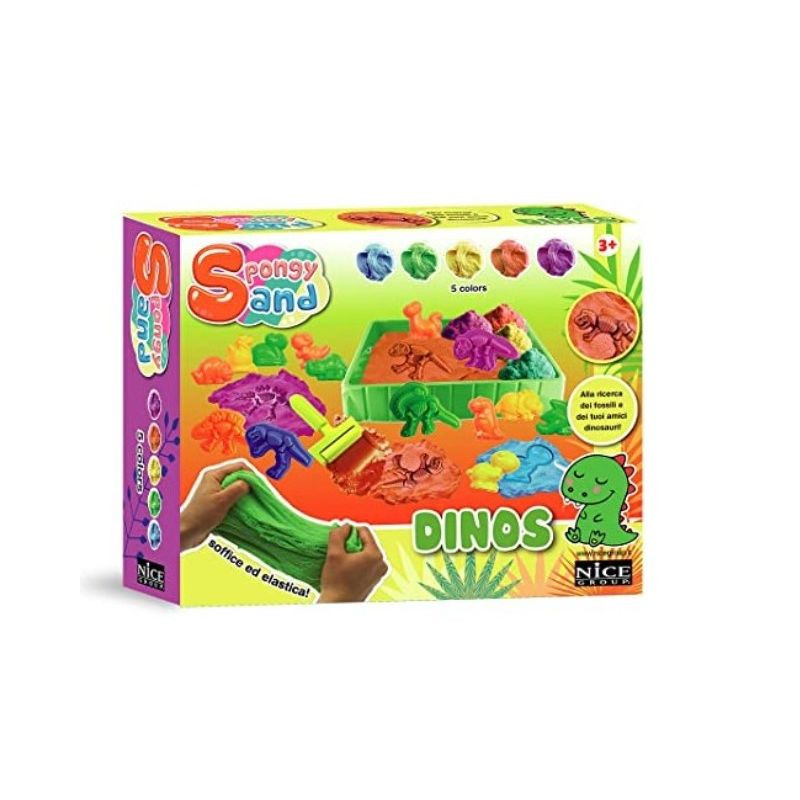 SPONGY SAND DINOS EAN 8056779910066 INGROSSO GIOCHI CREATIVI