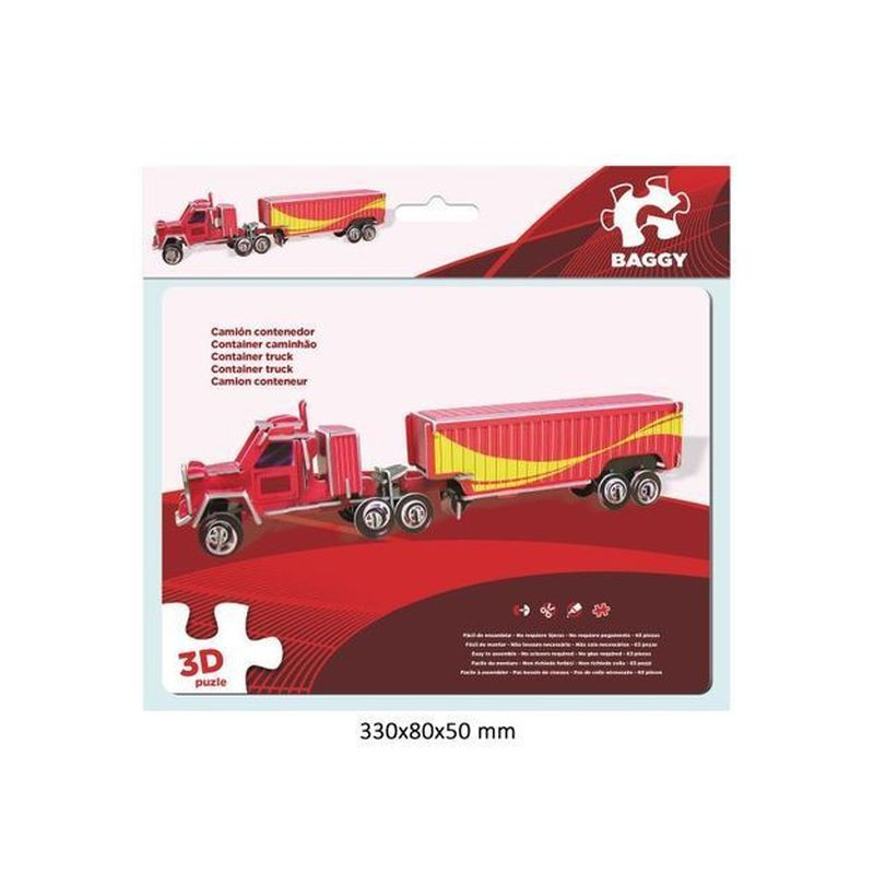 PUZZLE 3D 63PZ CAMION CONTAINER EAN 8422535863998 INGROSSO PUZZLE CLASSICI