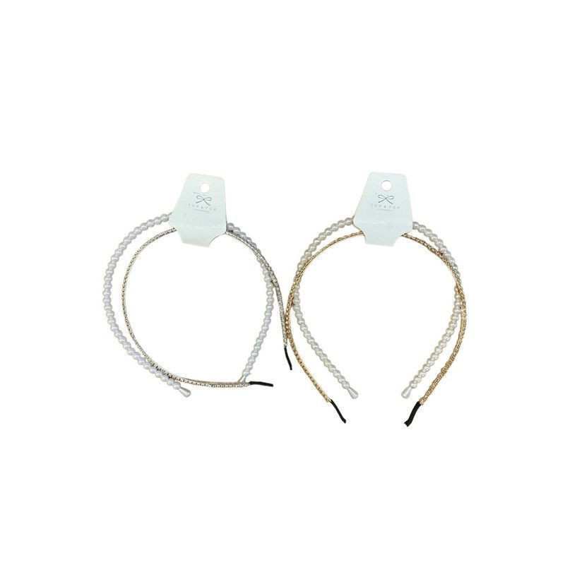 CERCHIETTI PERLE STRASS PZ.2 EAN 6823423103226 INGROSSO ELASTICI E FASCE PER CAPELLI