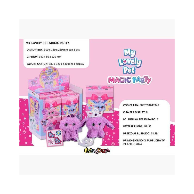 LOVELY PET MAGIC PARTY EAN 8057094647347 INGROSSO GIOCHI DA EDICOLA