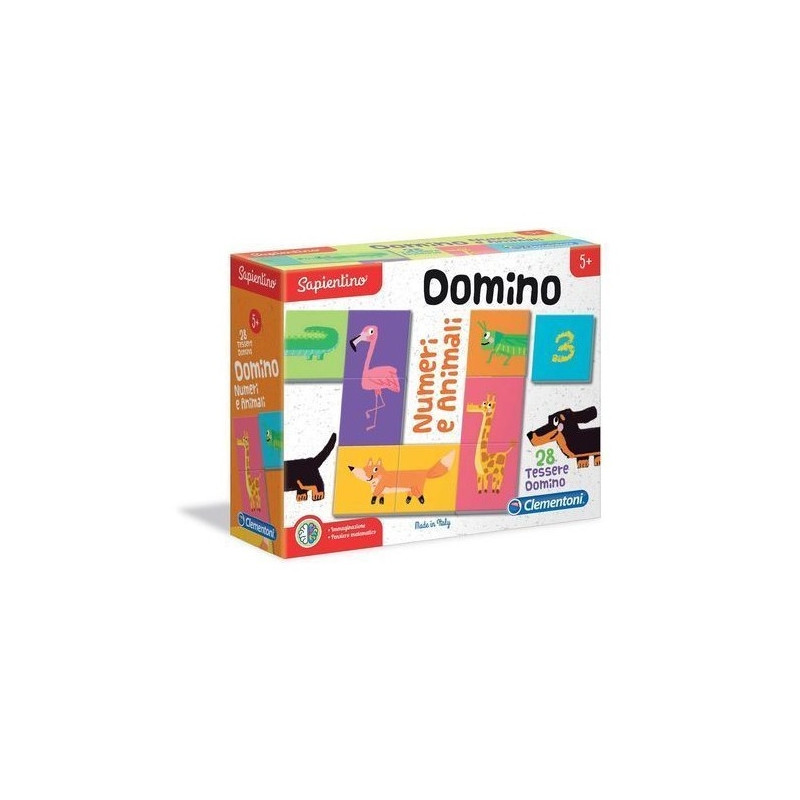 DOMINO ANIMALI E NUMERI CLEMENTONI EAN 8005125161218 INGROSSO GIOCHI SAPIENTINO