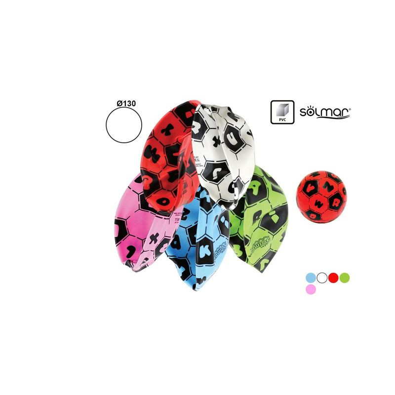 PALLONE MINI LETTERE D.130 40GR EAN 8430373020039 INGROSSO PALLONI CALCIO E VOLLEY