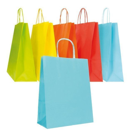 SHOPPER CARTA T.U. 26X11X34,5H 25PZ ASS EAN 8029307082757 INGROSSO SACCHETTI E SHOPPER REGALO