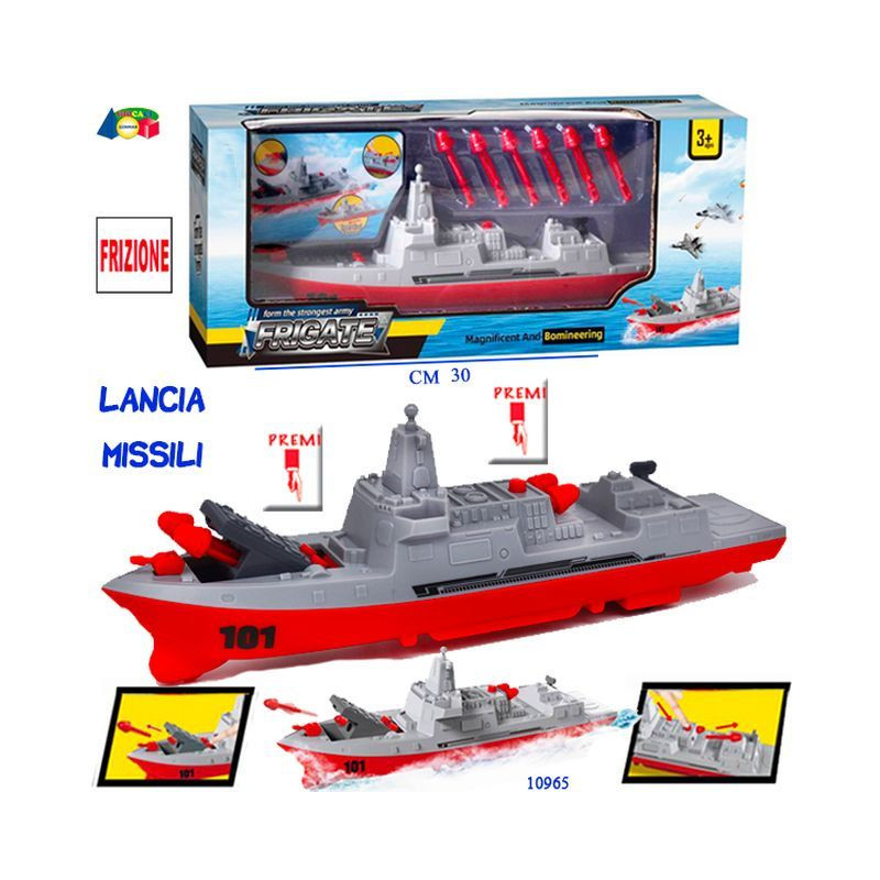 CONF. NAVE LANCIA MISSILI FRIZIONE EAN 8034094807711 INGROSSO MODELLINI AUTO A FRIZIONE