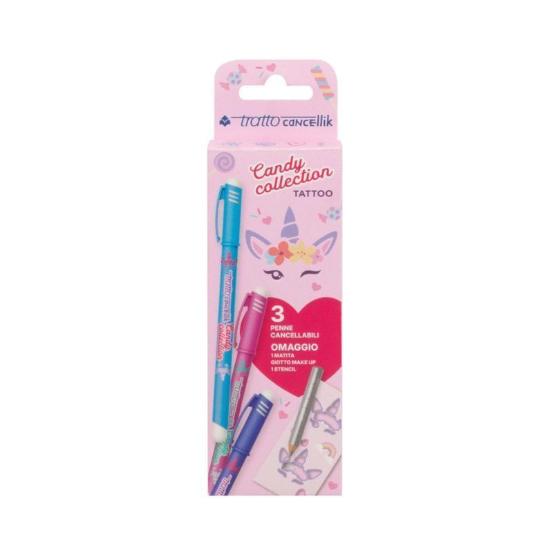 TRATTO CANCELLIK CANDY COLLECTION TATTOO EAN 8000825063480 INGROSSO PENNE PER LA SCUOLA