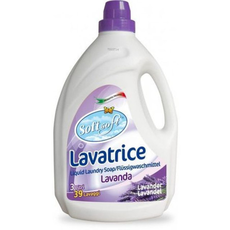 DETERSIVO SOFT LAVATRICE 3 LT LAVANDA EAN 8057438680061 INGROSSO DETERSIVI