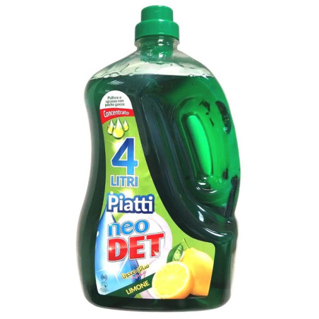NEODET PIATTI LT.4 LIMONE 4 EAN 8001859015650 INGROSSO DETERSIVI