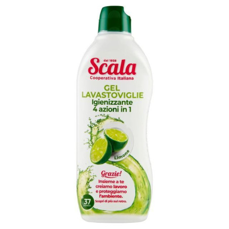 SCALA GEL LAVASTOV. LIMONE 750ML 37LAV. EAN 8006130503888 INGROSSO DETERSIVI