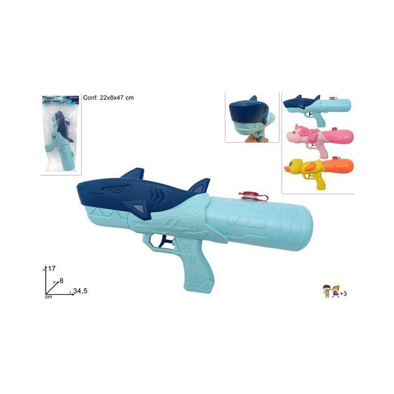 FUCILE ACQUA ANIMALI 3ASS EAN 8034048656471 INGROSSO PISTOLE ACQUA E SPRUZZATORI