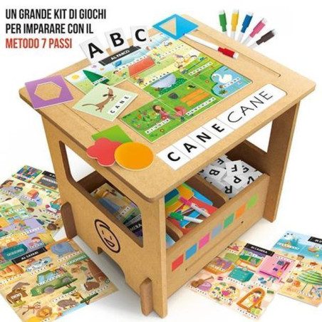 BANCHETTO LEGNO SCUOLA DI SCRITTURA EAN 8057592359513 INGROSSO GIOCHI IN LEGNO