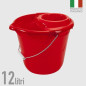 SECCHIO TONDO CON STRIZZATORE 12L EAN 8000061048593 INGROSSO ACCESSORI PULIZIA