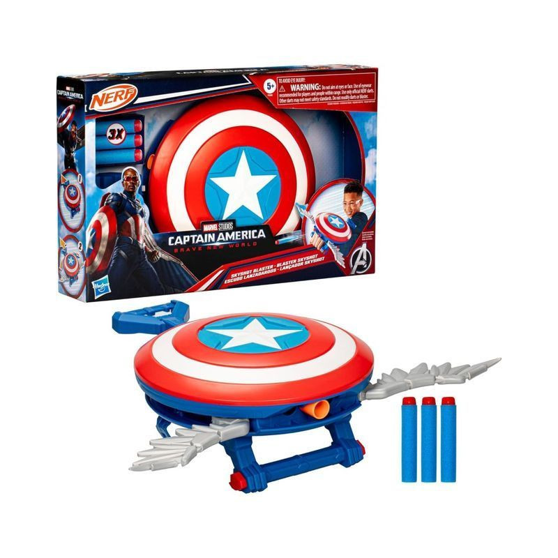 CAPTAIN AMERICA C/SCUDO SPARA DARDI EAN 5010996212955 INGROSSO PERSONAGGI SUPEREROI MARVEL