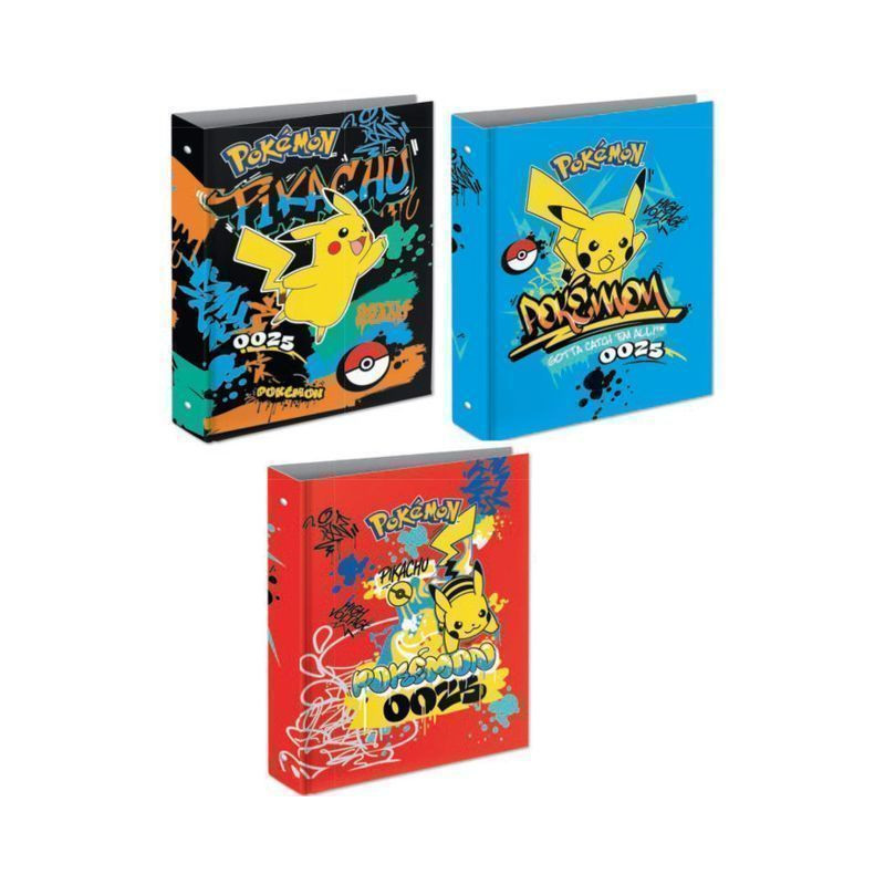COPERTINA ANELLI A4 MAXI D30 POKEMON EAN 8055714230399 INGROSSO COPERTINE AD ANELLI