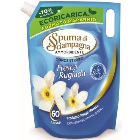 SPUMA ECOR. 1,200ML AMMORB. 60LAV FRESCH EAN 8007750006964 INGROSSO DETERSIVI