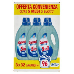 DETERSIVO LAVATRICE GENERAL 32 LAV. 5IN1 CASALINGHI EAN 8001990039010 INGROSSO DETERSIVI
