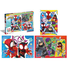 PUZZLE PZ.3X48 SPIDEY AND HIS FRIENDS GIOCATTOLI EAN 8005125252824 INGROSSO PUZZLE CLASSICI