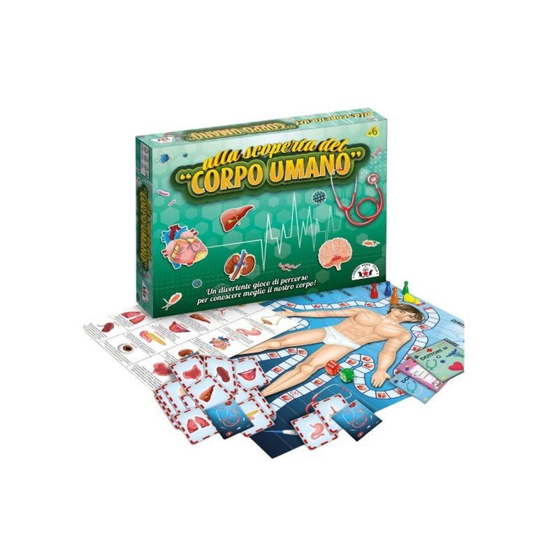 ALLA SCOPERTA DEL CORPO UMANO NEW EAN 80005674 INGROSSO GIOCHI DI SOCIETA