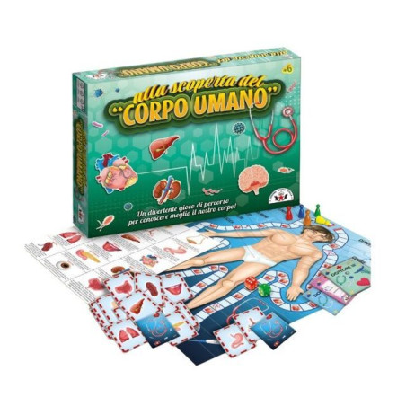 ALLA SCOPERTA DEL CORPO UMANO NEW EAN 80005674 INGROSSO GIOCHI DI SOCIETA
