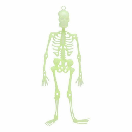 SCHELETRO CM.30 GLOW IN THE DARK HALLOWEEN EAN 8422259749370 INGROSSO APPENDINI HALLOWEEN