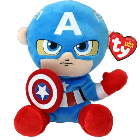 PELUCHE MARVEL 20CM FLOPPY CAP.AMERICA EAN 0008421440023 INGROSSO