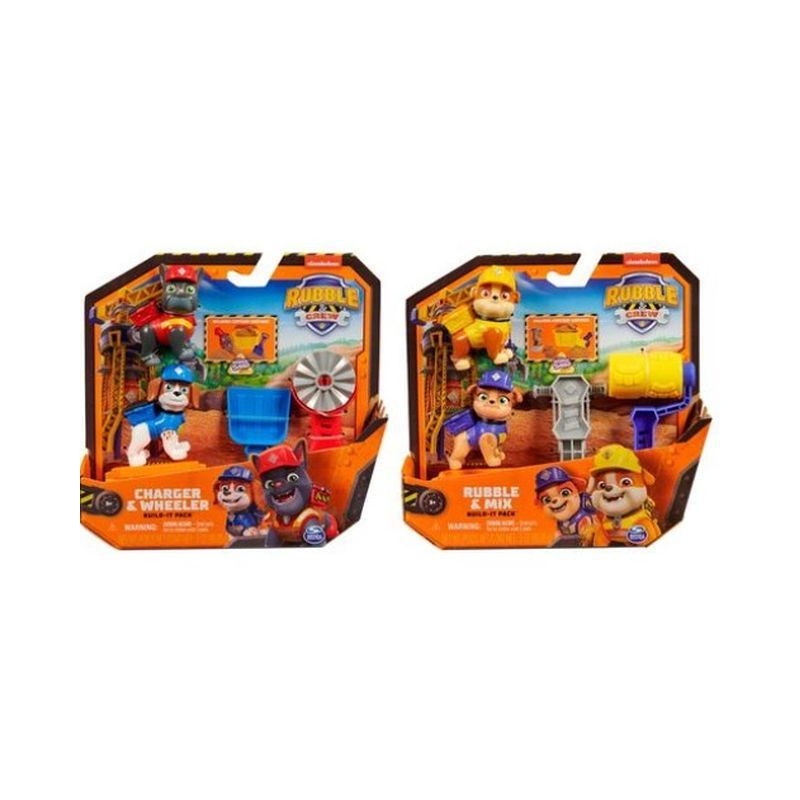 RUBBLE & CREW SET 2 PERSONAGGI + ACC. AS EAN 0778988460146 INGROSSO PERSONAGGI CARTOON E DISNEY