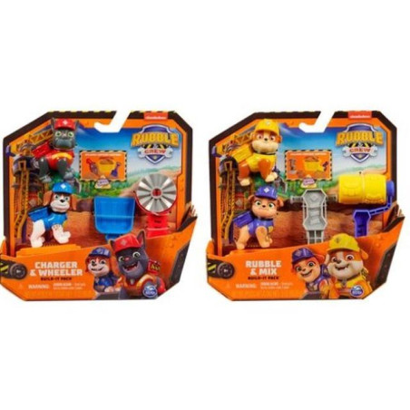 RUBBLE & CREW SET 2 PERSONAGGI + ACC. AS GIOCATTOLI EAN 0778988460146 INGROSSO PERSONAGGI CARTOON E DISNEY