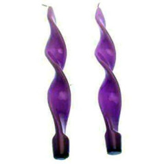 INGROSSO CASALINGHI CANDELA PZ.2 SPIRALE CM.25 VIOLA 8024972740360 INGROSSO ARTICOLI PER CASA CANDELE PER LA CASA