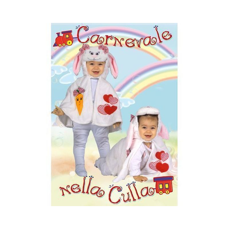 MANTELLO CONIGLIETTA COSTUME EAN 8008092615081 INGROSSO COSTUMI CARNEVALE PRIMA INFANZIA
