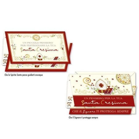 INGROSSO CARTOLERIA BIGLIETTI CRESIMA P/SOLDI CR.8187 C.12 8001608381876 INGROSSO BIGLIETTI AUGURI BIGLIETTI CRESIMA