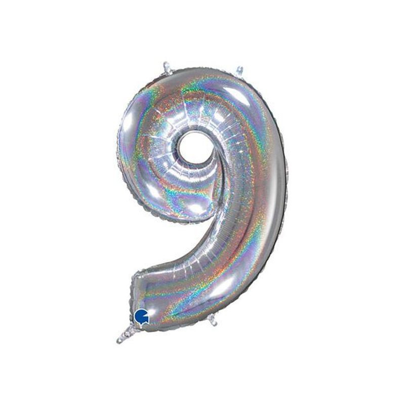 PALLONCINO MYLAR N. 9 ARGENTO MEGA 101CM EAN 8032685998411 INGROSSO PALLONCINI COMPLEANNO PALLONCINO MYLAR N. 9 ARGENTO MEGA 101CM EAN 8032685998411 INGROSSO PALLONCINI COMPLEANNO