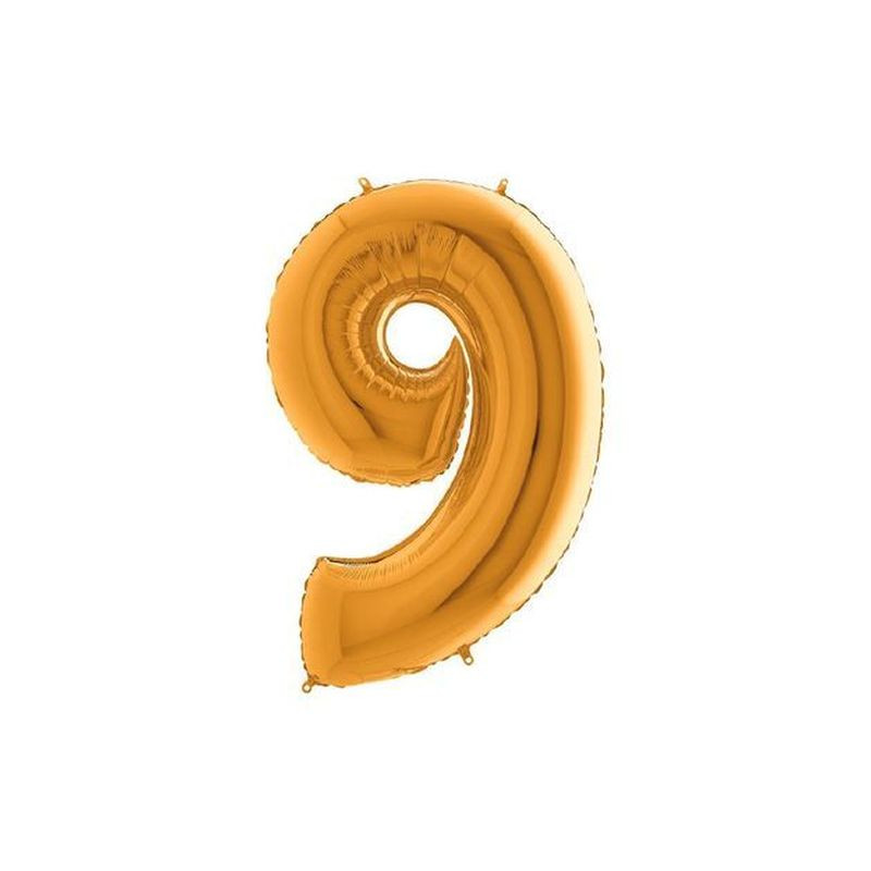 PALLONCINO MYLAR N. 9 ORO MEGA 101CM EAN 8032685998510 INGROSSO PALLONCINI COMPLEANNO PALLONCINO MYLAR N. 9 ORO MEGA 101CM EAN 8032685998510 INGROSSO PALLONCINI COMPLEANNO