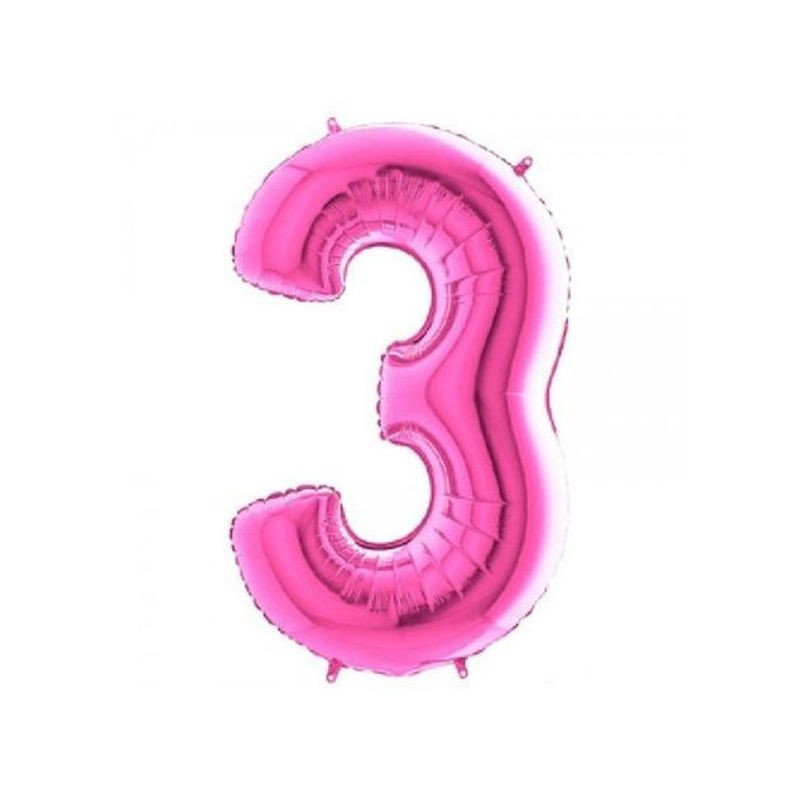 PALLONCINO MYLAR N. 3 FUXIA MEGA 101CM EAN 8032685998756 INGROSSO PALLONCINI COMPLEANNO PALLONCINO MYLAR N. 3 FUXIA MEGA 101CM EAN 8032685998756 INGROSSO PALLONCINI COMPLEANNO