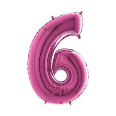 INGROSSO PALLONCINI PALLONCINO MYLAR N. 6 FUXIA MEGA 40 101C 8032685998787 INGROSSO ARTICOLI PER FESTE