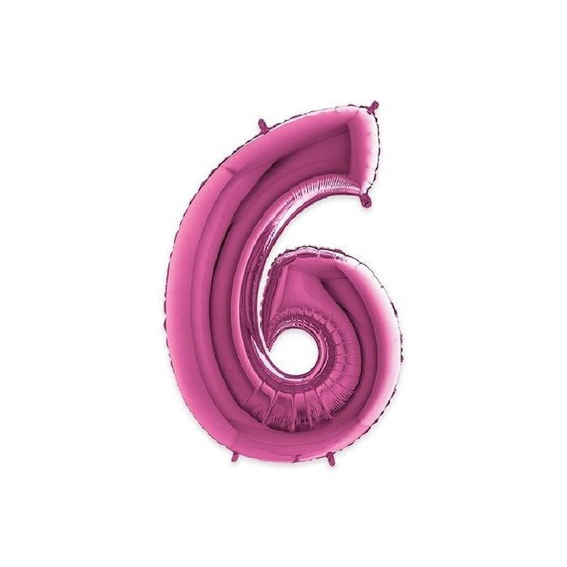 PALLONCINO MYLAR N. 6 FUXIA MEGA 101CM EAN 8032685998787 INGROSSO PALLONCINI COMPLEANNO PALLONCINO MYLAR N. 6 FUXIA MEGA 101CM EAN 8032685998787 INGROSSO PALLONCINI COMPLEANNO