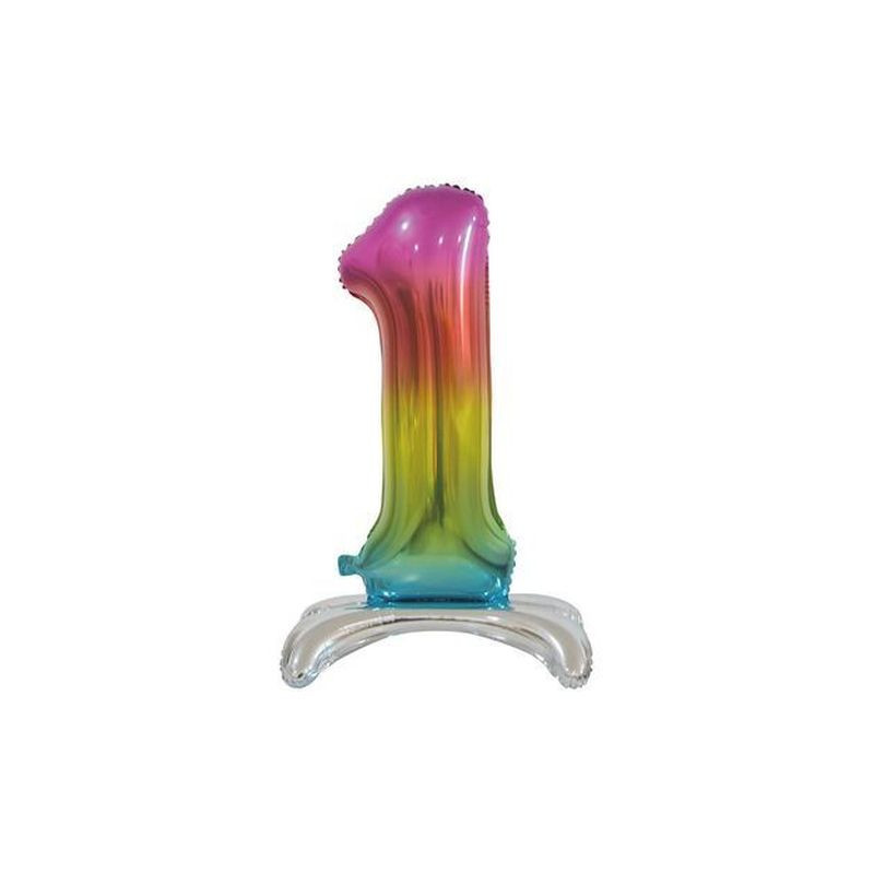 PALLONCINO MYLAR N. 1 STANDING RAINBOW EAN 8032685995830 INGROSSO PALLONCINI COMPLEANNO PALLONCINO MYLAR N. 1 STANDING RAINBOW EAN 8032685995830 INGROSSO PALLONCINI COMPLEANNO