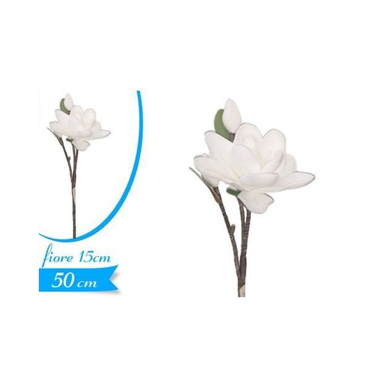 RAMO MAGNOLIA BIANCA EAN 8055329245498 INGROSSO FIORI FINTI D'ARREDO